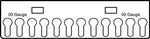 Acrylic Jewelry Display Racks for 18” Double Sided Body Jewelry Display