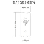 .016" Thick Blue Carbon Steel Back Spring