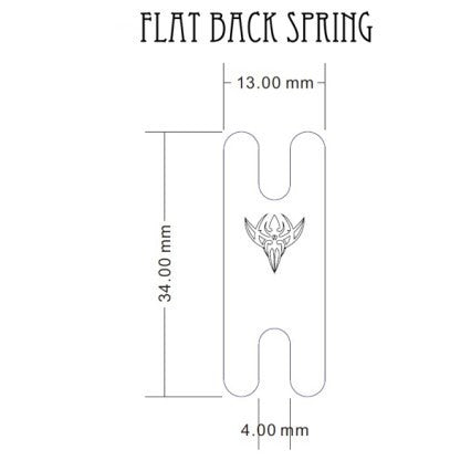 .016" Thick Blue Carbon Steel Back Spring