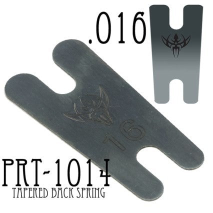 .016" Thick Tapered Blue Carbon Steel Back Spring