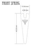 .018" Thick Blue Carbon Steel Front Spring