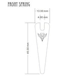 .020" Thick Blue Carbon Steel Front Spring