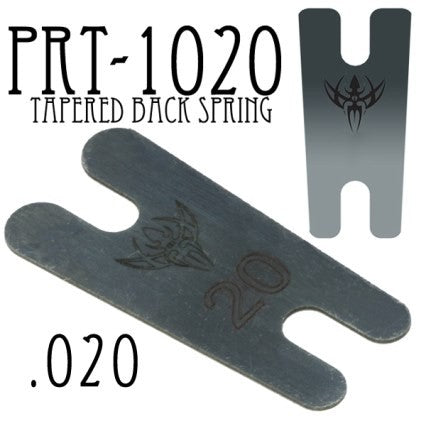 .020" Thick Tapered Blue Carbon Steel Back Spring