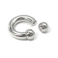 0g Internally Threaded Steel Circular Barbell
