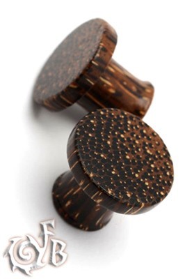Palm Wood - Classic Flat Cap Plugs