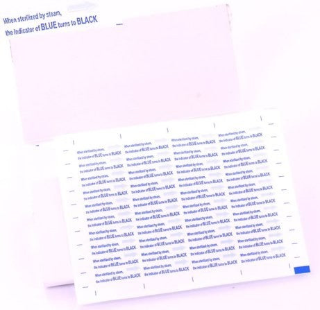 Saferly Internal Steam Indicators - Used with Sterilization Pouches - Box of 1000