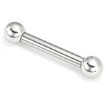 10g Internally Threaded Straight Steel Barbell