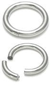 10g Steel Segment Captive Rings