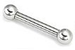 10g Straight Surgical Steel External Thread Barbell
