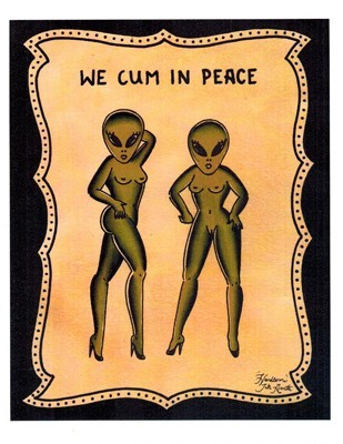 8.5" x 11" Full Color Print by Handsome Jake - We Cum In Peace