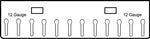 Acrylic Jewelry Display Racks for 18” Double Sided Body Jewelry Display
