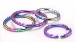 12g Titanium Segment Rings