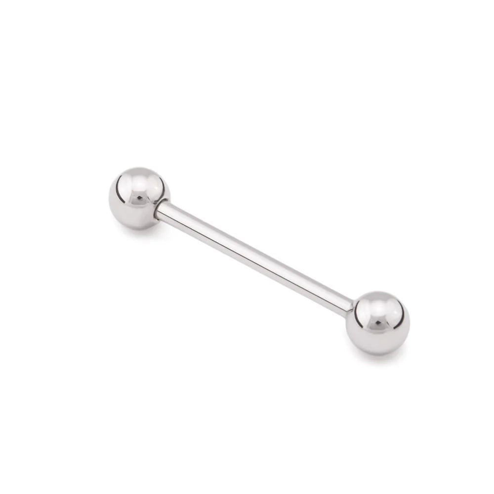 14g Straight Surgical Steel External Thread Barbell
