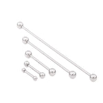 14g Straight Surgical Steel External Thread Barbell