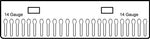 Acrylic Jewelry Display Racks for 18” Double Sided Body Jewelry Display