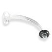 14g Acrylic Curved Navel Piercing Retainer