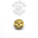 14g "Ancient Remains" Skull Threaded Ends in Sterling Silver