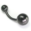 14g 7/16" BlackArt Titanium Belly Curve