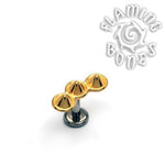 14g Champion Cluster Threaded Ends in Sterling Silver