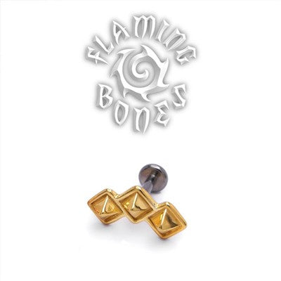 14g Giza Cluster Threaded Ends in Sterling Silver
