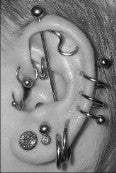 14g Surgical Steel Helix Twist