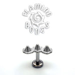 14g Hexamid Cluster Threaded Ends in Sterling Silver