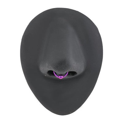 14g Hinged Titanium Captive Bead Clicker Ring