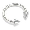 14g Steel Circular Barbell With Steel Spikes