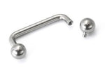 14g Internally Threaded Titanium Barbell with 90° Ends