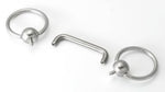 14g Internally Threaded Titanium Barbell with 90° Ends