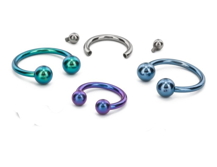 14g Internally Threaded Titanium Circular Barbell