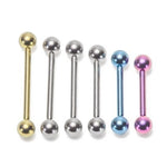 14g Internally Threaded Titanium Straight Barbell
