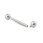 14g Internally Threaded Straight Steel Barbell