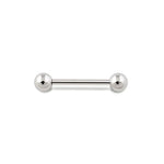 14g Internally Threaded Straight Steel Barbell