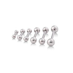 14g Internally Threaded Straight Steel Barbell