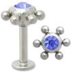 14g Steel Jeweled Orbital Labret