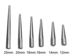 14g Steel Labret with Steel Long Spike