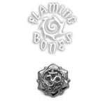 14g Lotus Om Threaded Ends in Gold Plated Sterling Silver