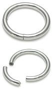 14g Steel Segment Captive Rings