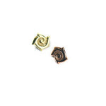 14g "Spirit of India" Floral Mini Threaded Ends in Sterling Silver