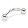 14g Externally Threaded Steel Curved Barbell