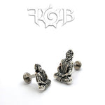 14g Sterling Silver Buddha Threaded End