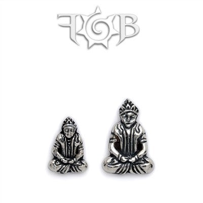 14g Sterling Silver Buddha Threaded End