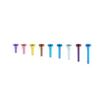 14g Threadless Titanium Labret - 5mm Flat Back - Post Only