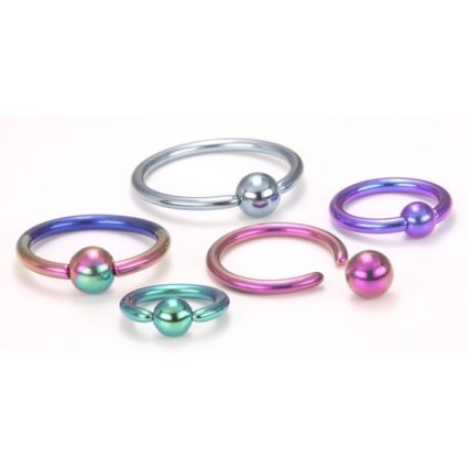 14g Titanium Captive Bead Ring