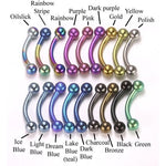 14g Externally Threaded Titanium Curved Barbell