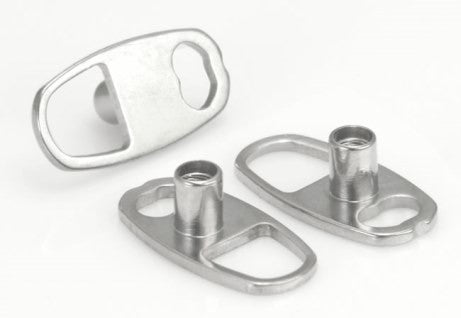 14g Titanium Dermal Anchor with 2-Hole Oval Base