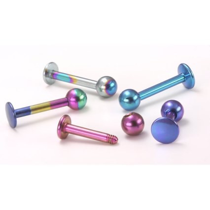 14g  Externally Threaded Titanium Labret