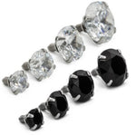 14g and 12g Internally Threaded Prong Set Round Gem