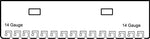Acrylic Jewelry Display Racks for 18” Double Sided Body Jewelry Display
